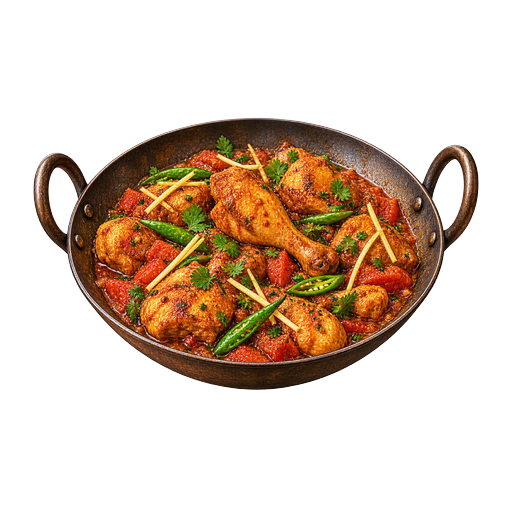 Chicken Karahi sticker illustration