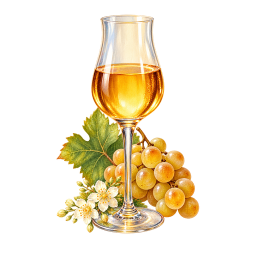 Muscat de Beaumes-de-Venise sticker illustration