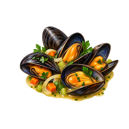 Muscheln Rheinische Art sticker illustration