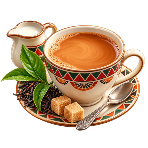Malawi Tea sticker illustration