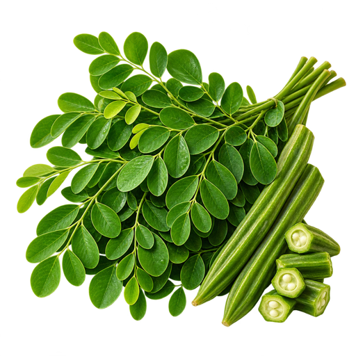 Moringa sticker illustration