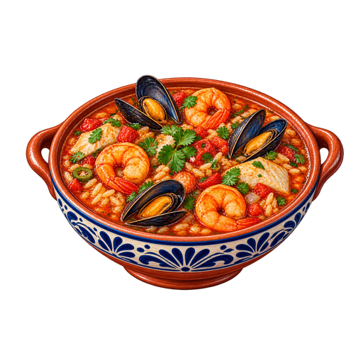 Arroz a la Tumbada sticker illustration