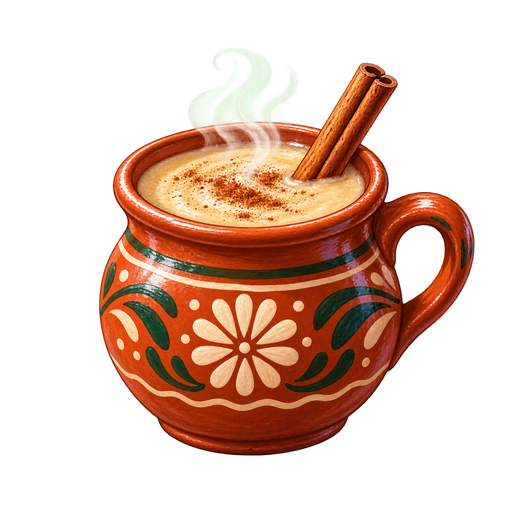 Atole sticker illustration