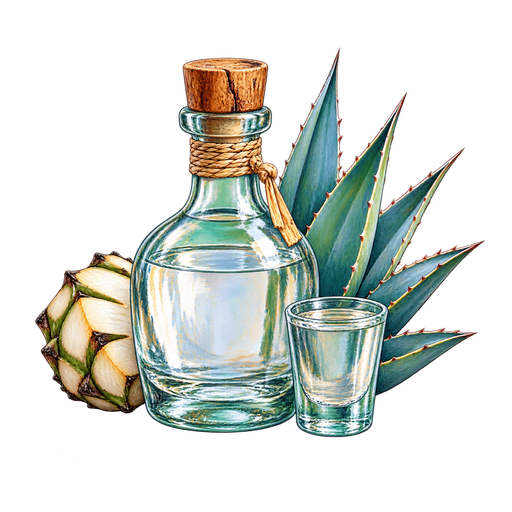 Bacanora sticker illustration