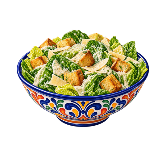 Caesar salad sticker illustration