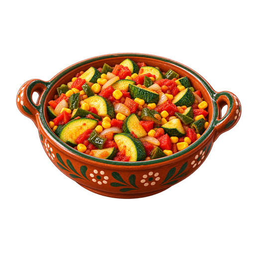 Calabacitas a la mexicana sticker illustration