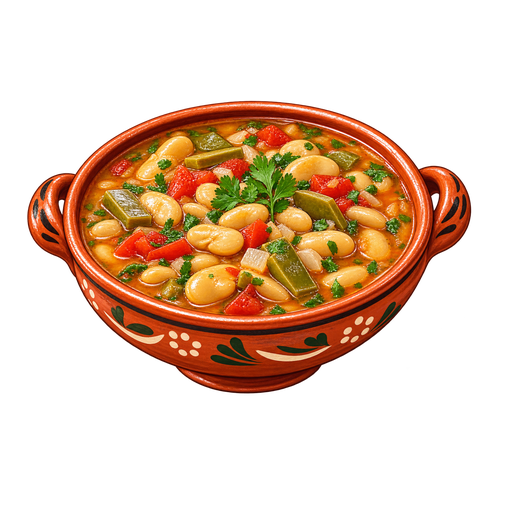 Caldo haba (Fava Beans in Broth) sticker illustration