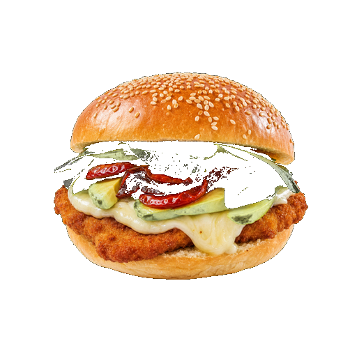Cemita Poblana sticker illustration