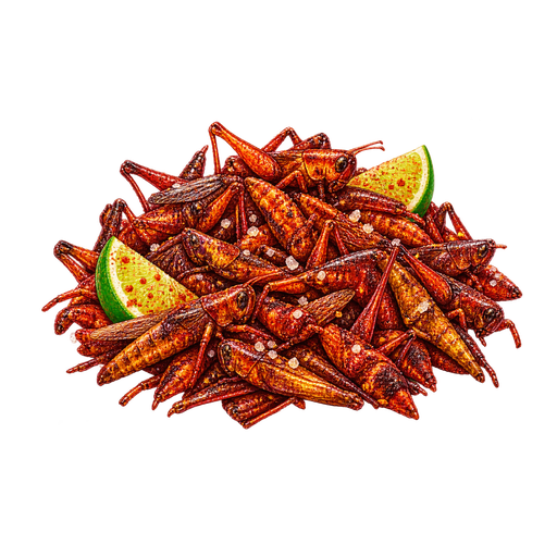 Chapulines sticker illustration