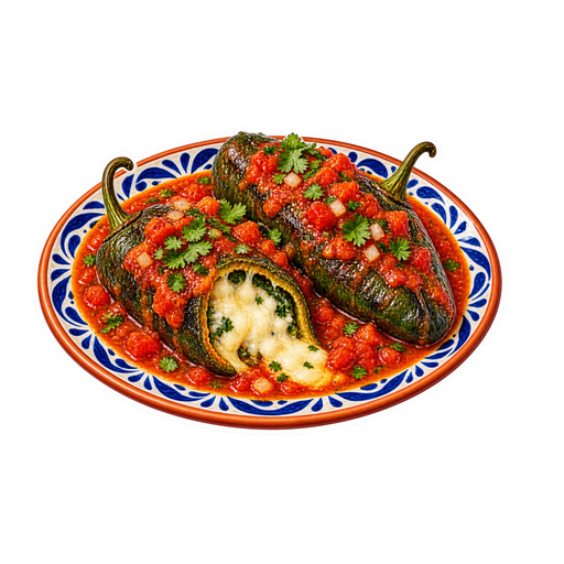Chiles capones sticker illustration