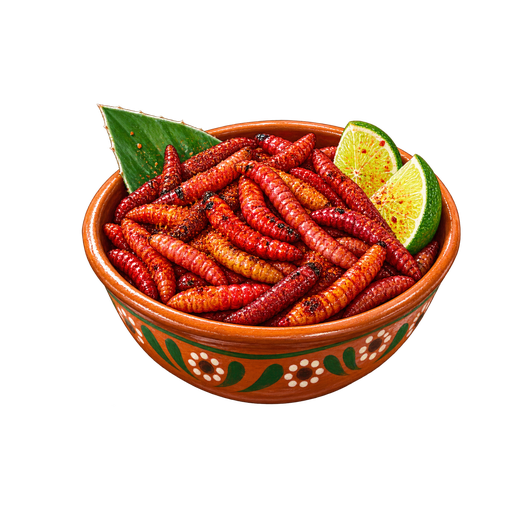 Chinicuiles sticker illustration