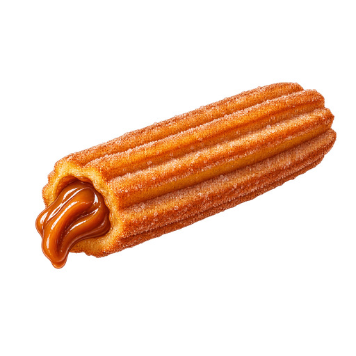 Churros rellenos sticker illustration