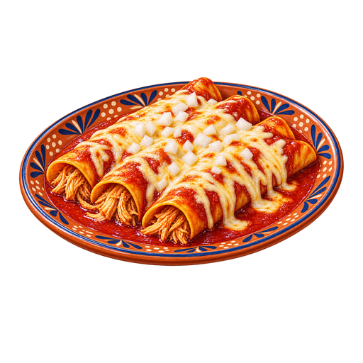 Enchiladas coloniales sticker illustration