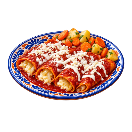 Enchiladas mineras sticker illustration