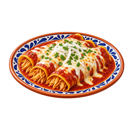 Enchiladas regias sticker illustration