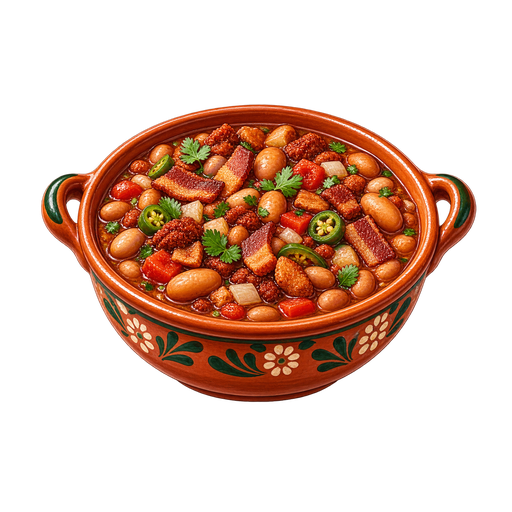 Frijoles charros sticker illustration