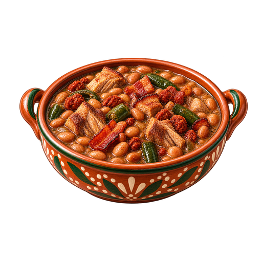Frijoles puercos estilo Jalisco sticker illustration