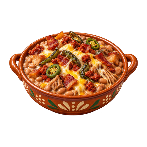 Frijoles puercos sticker illustration