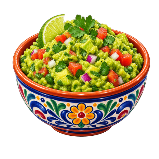Guacamole sticker illustration