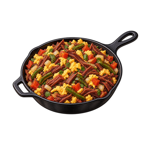 Machacado ranchero sticker illustration
