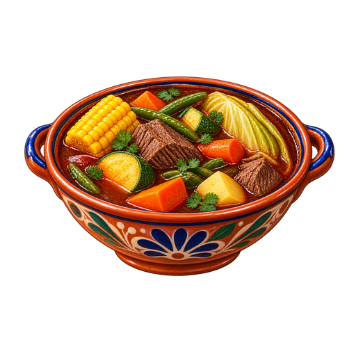 Mole de olla sticker illustration