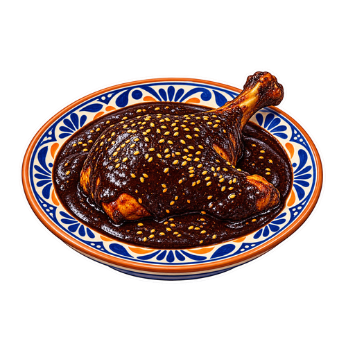 Mole negro sticker illustration