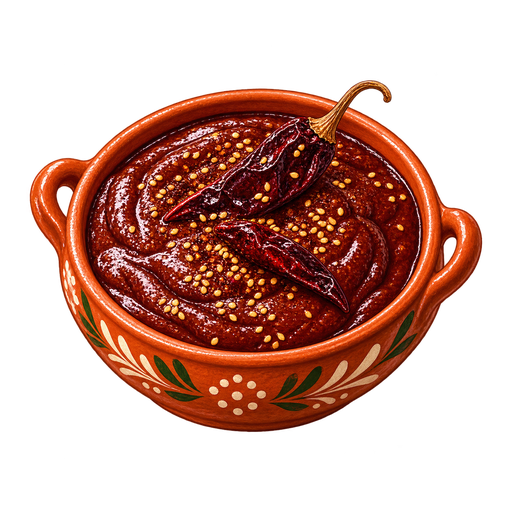 Mole rojo sticker illustration
