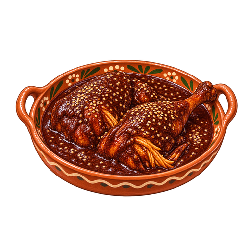 Mole zacatecano sticker illustration