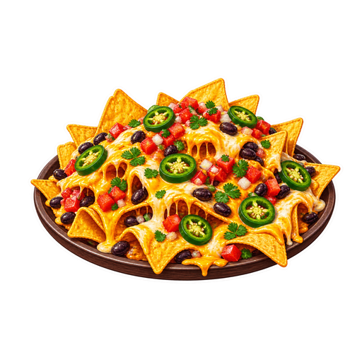 Nachos sticker illustration