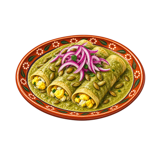 Papadzules sticker illustration