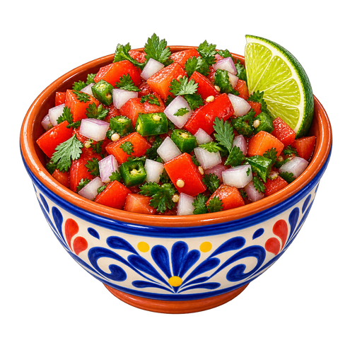 Pico de Gallo sticker illustration