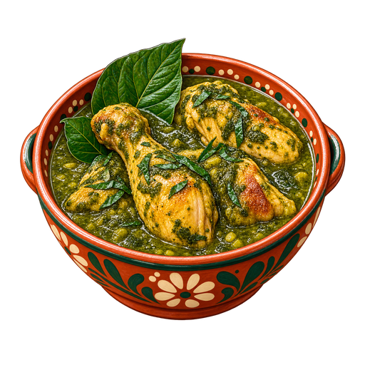 Pollo al acuyo sticker illustration