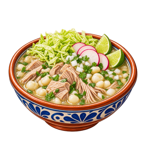 Pozole blanco (White Pozole) sticker illustration