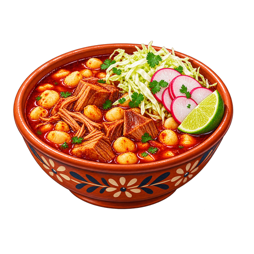 Pozole rojo (Red Pozole) sticker illustration
