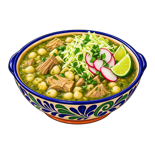 Pozole verde (Green Pozole) sticker illustration
