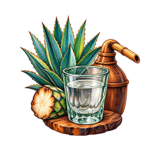 Raicilla sticker illustration