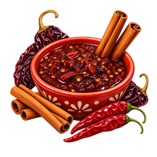 Salsa de canela botanera sticker illustration
