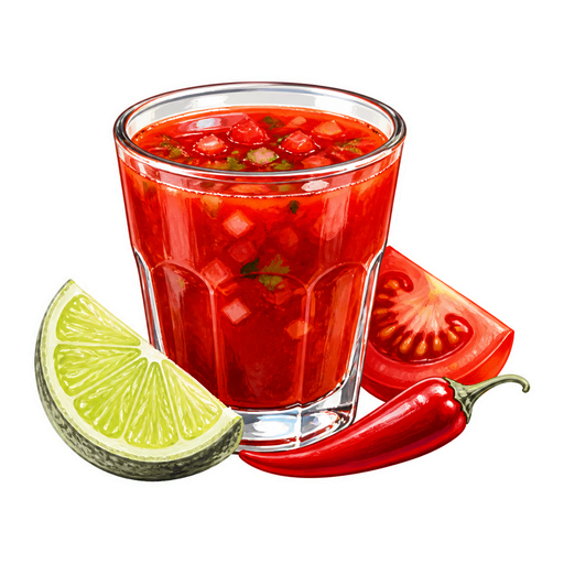 Sangrita sticker illustration