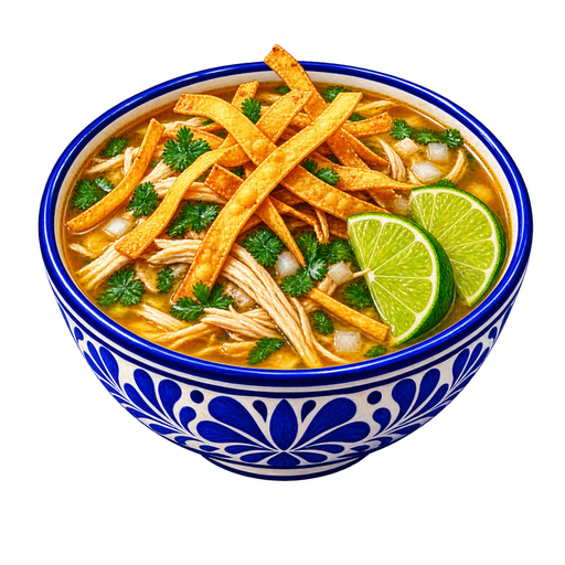 Sopa de lima sticker illustration