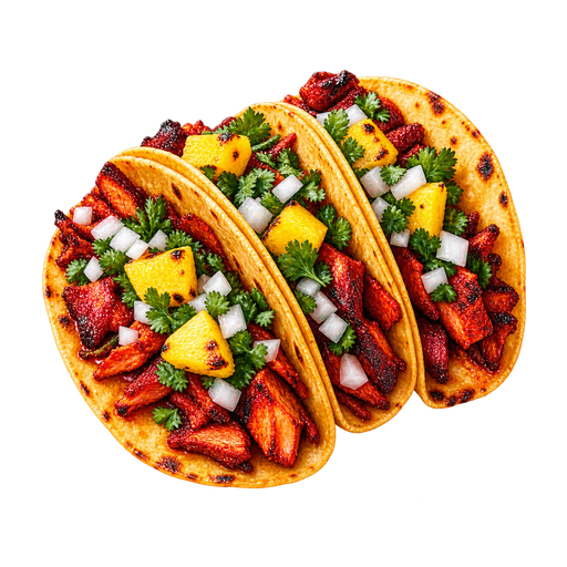 Tacos de adobada sticker illustration