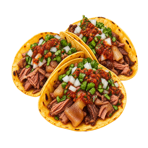 Tacos de cabeza sticker illustration