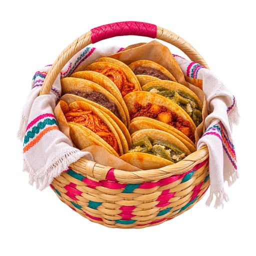 Tacos de Canasta sticker illustration