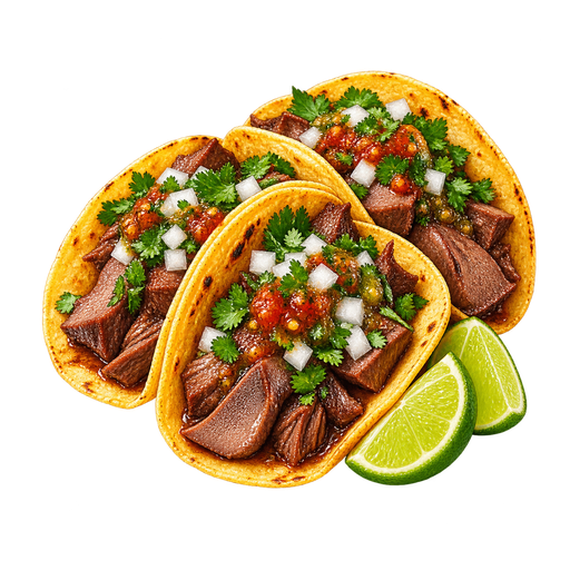 Tacos de lengua sticker illustration