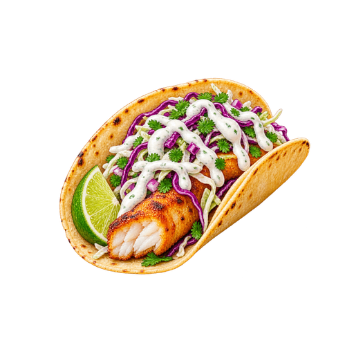 Tacos de Pescado sticker illustration