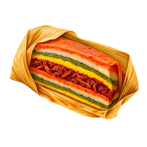 Tamales de capitas o siete cueros sticker illustration