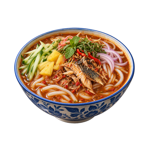 Asam Laksa sticker illustration
