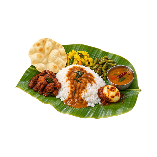 Banana Leaf Rice sticker illustration