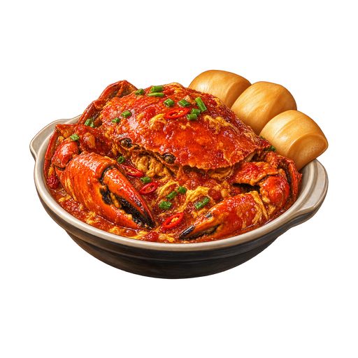 Chilli Crab sticker illustration