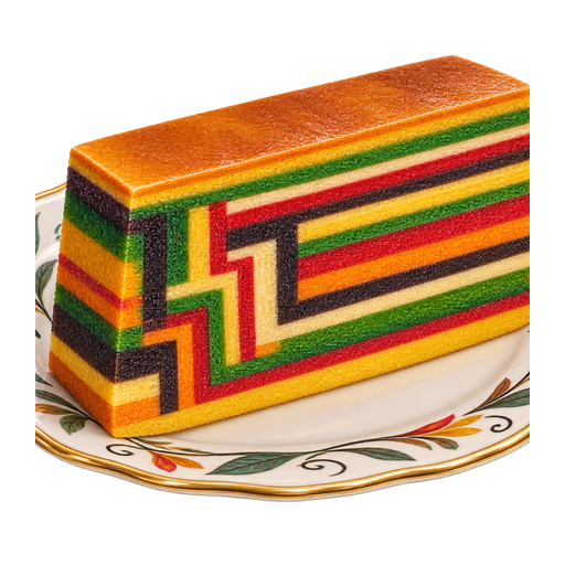 Kek Lapis Sarawak sticker illustration