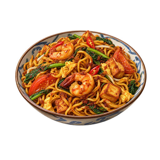 Mee Goreng sticker illustration